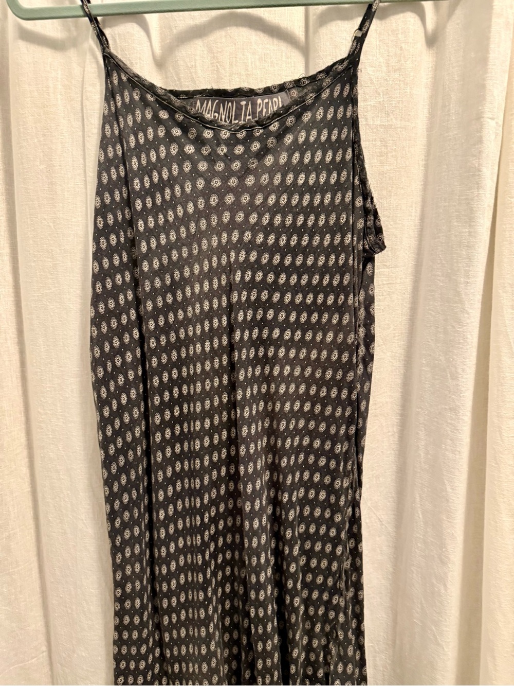Magnolia Pearl Charcoal Sleeveless Printed Maxi Dress